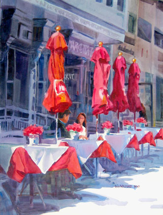 Red Umbrellas